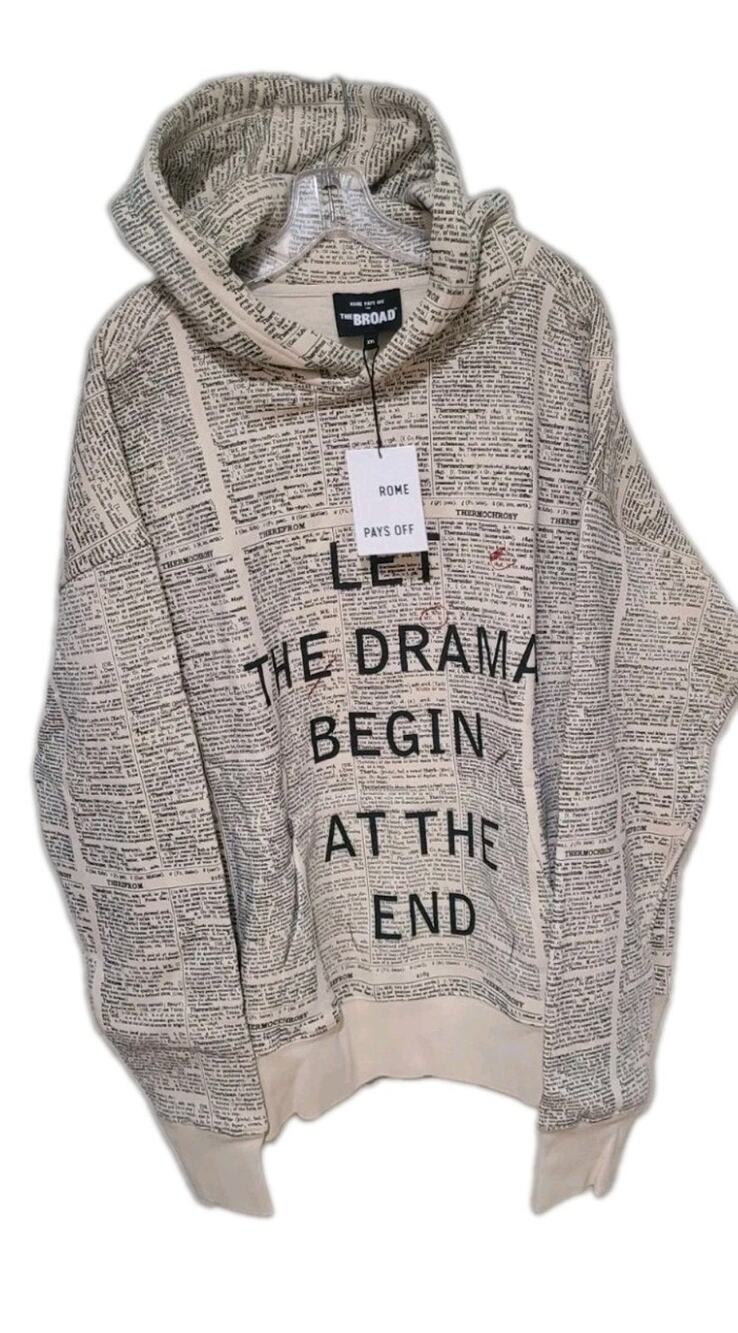 Rome Pays Off William Kentridge "Second-hand Reading" All-Over Print Hoodie